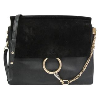 Chlo&eacute; Pre-owned Faye Medium Shoulder Bag - Dames - Pre-owned - Zwart - Maat: ONE Size Leer