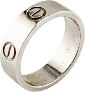 Cartier Silver White Gold (18K) Band Ring (Pre-Owned)