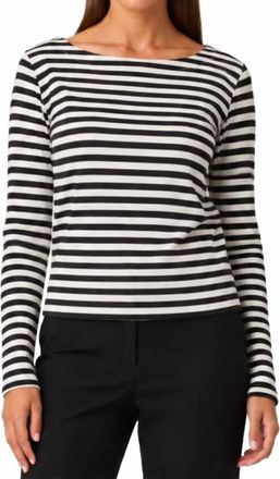 Rino&Pelle Sienna Long Sleeve Top In Black White