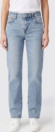 7 For All Mankind Jeans straight in denim di cotone a vita media