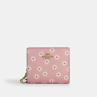 Coach Snap Wallet With Floral Print