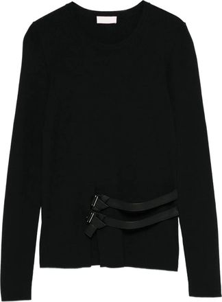Liu Jo Maglione con fibbia - Nero