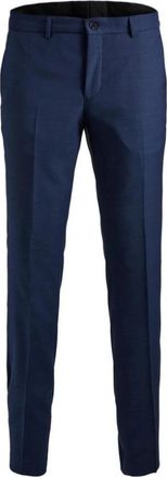 Jack & Jones Elegante Broek Medieval Blue - Heren - Nette broeken - Blauw - 4XL - Polyester - Broeken