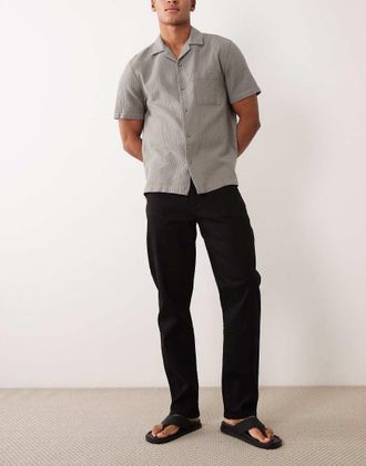 Farah Norwood - Jeans dritti neri-Nero