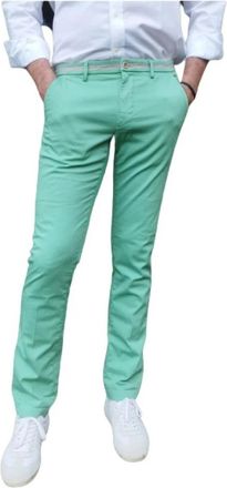 Mason's Torino University Slim Broeken - Heren - Chinos - Groen - 3XL - Katoen - Broeken