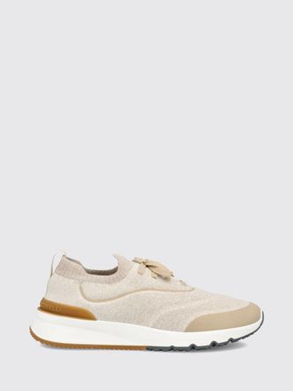 Brunello Cucinelli Sneakers basse in tessuto tecnico stretch bicolor