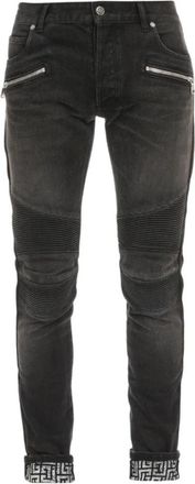 Balmain Slim-fit Katoenen Jeans - Heren - Slim Fit Jeans - Zwart - W28 - Katoen - Jeans