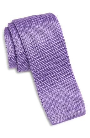 Clifton Wilson Lavender Knit Silk Tie at Nordstrom