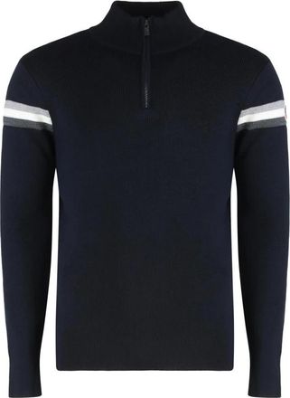 Fusalp Wengen Sweater - Heren - Sportshirts - Blauw - S - Wol - Fitness