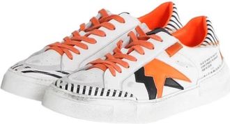 John Richmond Leren Sneakers - Heren - Sneakers - Wit - 41 EU - Leer - Schoenen