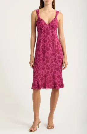 Reformation Macie Georgette Dress in Cabaret at Nordstrom, Size 12