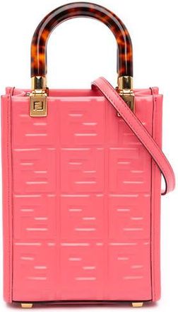 Fendi Pre-owned Fendi Mini Zucca Embossed Leather Sunshine Shopper Tote Ladies 8YHCJQXI9FGVS8LX
