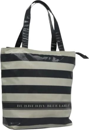 Burberry Tweedehands Canvas handtassen - Dames - Vintage Shopper - Zwart - ONE Size - Vintage