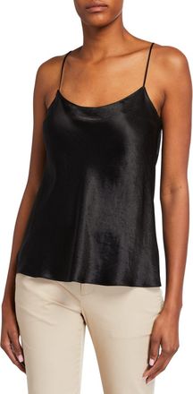 Vince Satin Scoop-Neck Cami