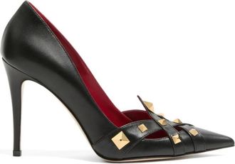 Valentino Garavani With Heel Pump - Dames - Pumps - Zwart - 37 EU - Leer - Schoenen