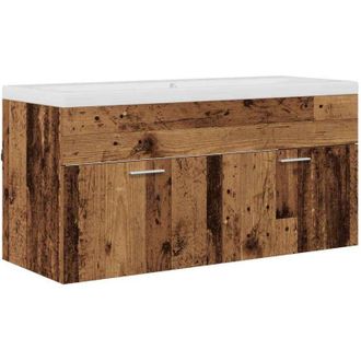 vidaXL Bathroom Cabinet Old Wood 100 x 38.5 x 46 cm Engineered Wood vidaXL