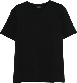 Balmain Black Cotton T-shirt
