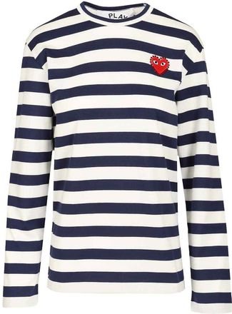 Comme Des Gar&ccedil;ons Striped Cotton Sweater