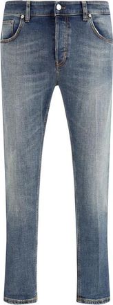 Pantaloni Torino Reggae Jeans Slim Fit Klassieke Stijl - Heren - Slim Fit Jeans - Blauw - W34 - Katoen - Jeans