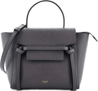Celine Belt Bag Textured Leather Nano shoulder bag - Grijs