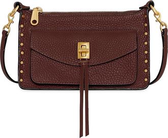 Rebecca Minkoff Mini Darren Leather Crossbody Bag in Cherrywood at Nordstrom