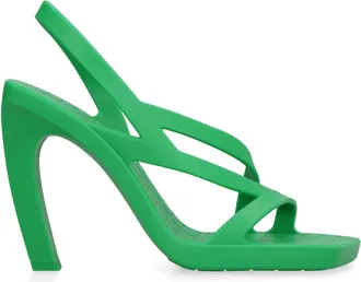Bottega Veneta Womens Jimbo Rubber Sandals Green