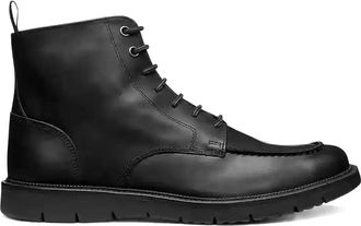 Geox Pove lace-up fastening boots - men - Calf Leather/Fabric/Polyurethane/Rubber - 41 - Black
