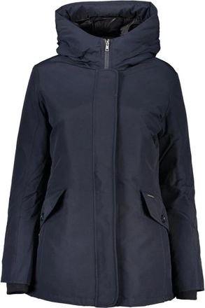 Woolrich Jacket met lange mouwen - Dames - Winterjassen - Blauw - XL - Katoen - Jassen