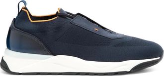 Santoni Slippers - Heren - Sneakers - Blauw - 43 EU - Schoenen