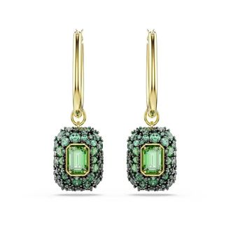 Swarovski Sublima Oorhangers - Dames - Oorbellen - Groen - ONE Size - Accessoires