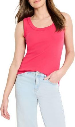 Nic+Zoe Perfect Knit Rib Scoop Neck Tank in Daiquiri at Nordstrom Rack, Size X-Small