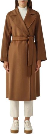 Max Mara Dames, Mantels, Bruin, Maat: XL Zijde