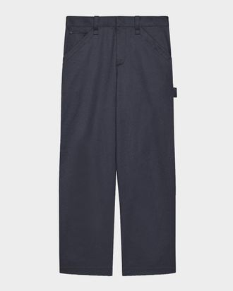 Helmut Lang Men & apos;s Flat-Front Cotton Five-Pocket Chino Pants