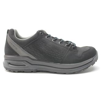 Lowa Strato Evo LL Lo Nubuck Leather Mens Lace Up Shoes - Black - Size:UK 10.5