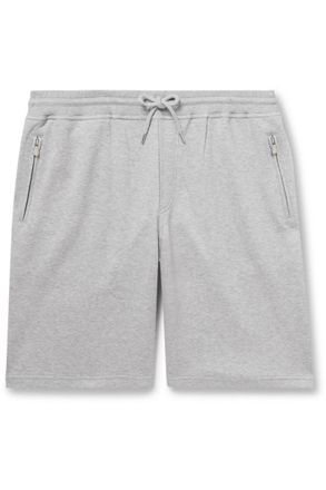 Brunello Cucinelli Straight-Leg Cotton-Blend Jersey Drawstring Shorts