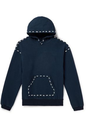 KAPITAL Marionette Printed Cotton-Jersey Hoodie