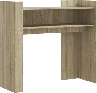 vidaXL Vidaxl - Mesa consola de madera de ingeniería roble Sonoma 100x35x90 cm