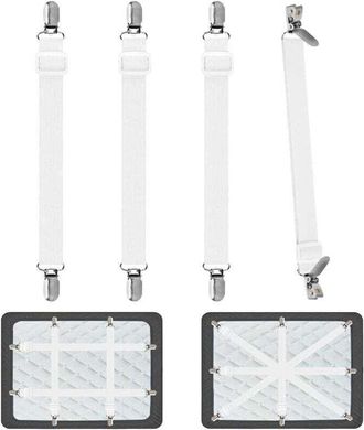 OEM Correas Ajustables Para S&aacute;banas, 4 Unidades, Correas El&aacute;sticas Ajustables Para S&aacute;banas, Correa De Soporte Ajustable Para Cama O Sof&aacute; Esquinero, Colch&oacute;