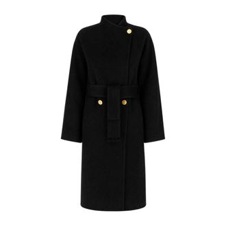 Alberta Ferretti Enkelrijzig Jasje - Dames - Jas met riem - Zwart - XS - Jassen