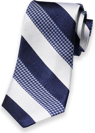 Paul Fredrick Stripe Woven Silk Tie