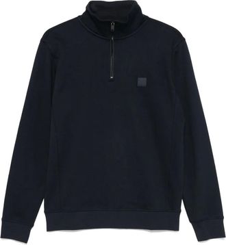 BOSS Felpa a collo alto - Blu