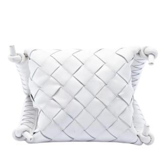 Bottega Veneta Pre-owned Vintage Crossbody Bag - Dames - Pre-owned - Wit - Maat: ONE Size Leer