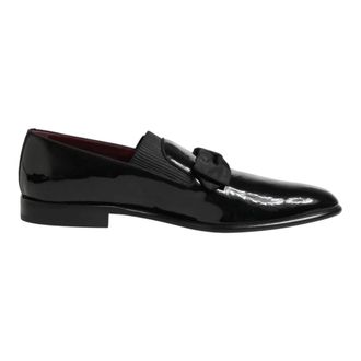 Dolce & Gabbana Slippers - Heren - Loafers - Zwart - 44 EU - Katoen - Schoenen
