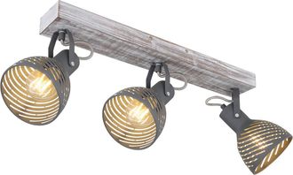 Globo Lighting Foco - Mori - Blanco - Madera - Foco De Superficie - E27 - Globo
