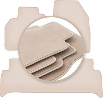 OEM Alfombrillas Beige Premium Para Renault Grand Scenic Iii Monovolumen 2009-2016