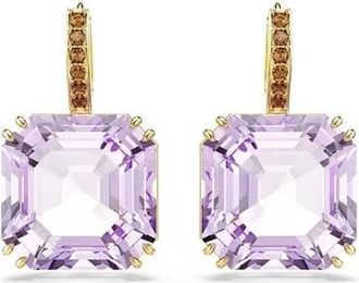Swarovski Millenia Oorhangers - Dames - Oorbellen - Paars - ONE Size - Accessoires