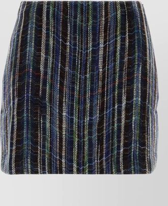 Missoni wool-blend embroidered mini skirt