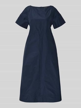 Max Mara Flie&szlig;endes Freizeitkleid mit Baumwoll-Anteil Modell PIOPPO in Dunkelblau, Gr&ouml;&szlig;e 34