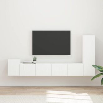 vidaXL Conjunto De Mueble De Tv 3 Pcs Madera De Ingenier&iacute;a Vidaxl