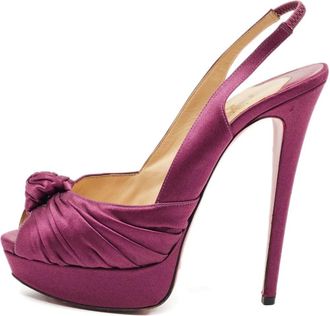 Christian Louboutin Pumps Jenny con cinturino posteriore - Viola